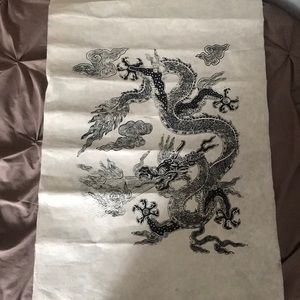 Dragon papyrus poster